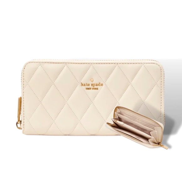 Kate Spade Quilted long white wallet - Picture 5 of 9